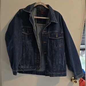 Classic Dark Blue Denim Jacket